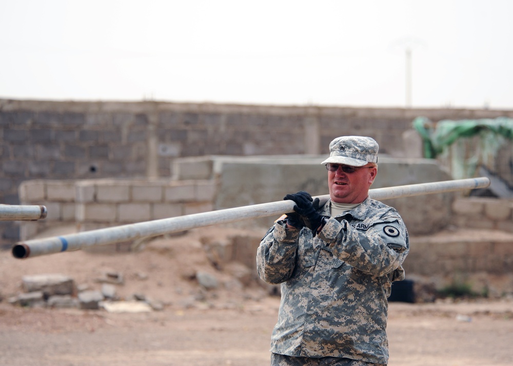 CJTF-HOA Units Build K-9 Obstacle Course in Djibouti