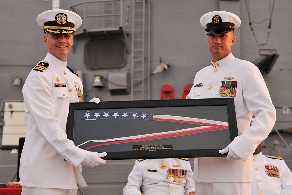 Decommissioning ceremony