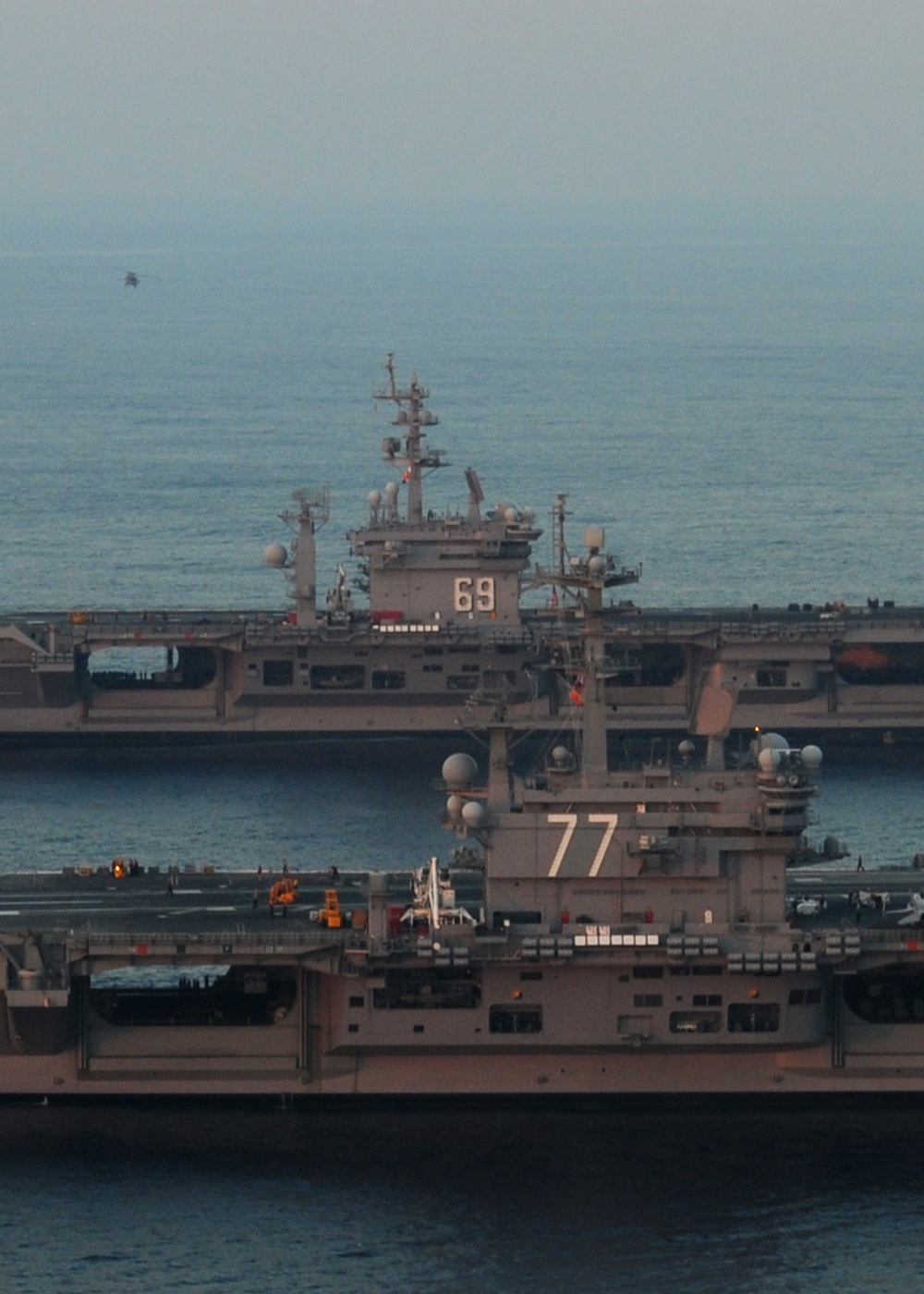 USS Dwight D. Eisenhower action