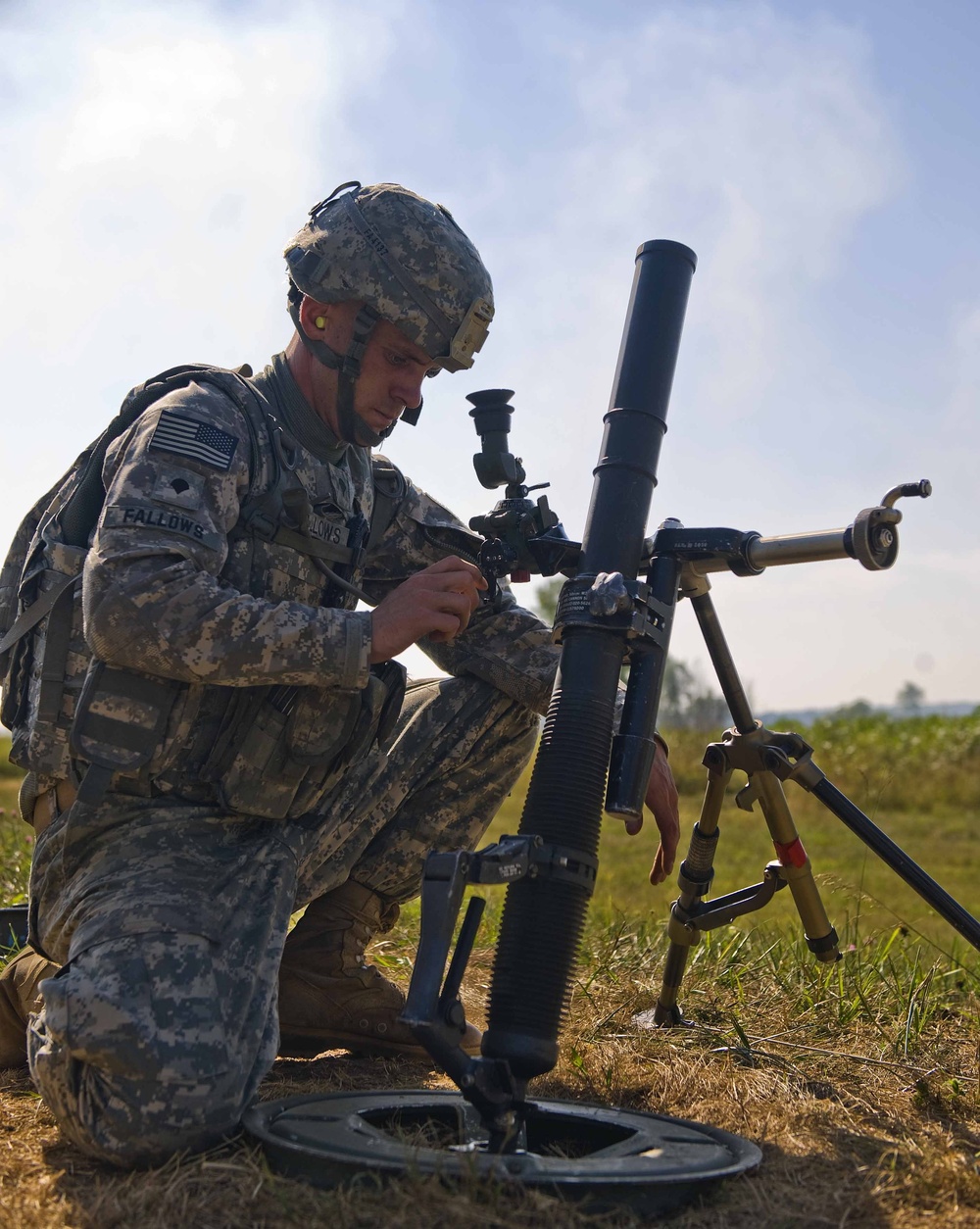 Massachusetts Mortar Platoon Fires for Effect, Camp Atterbury