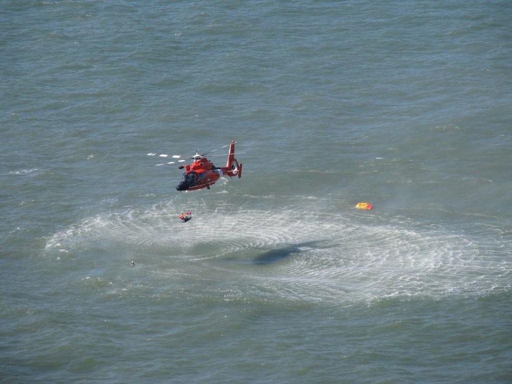Coast Guard Rescues 4 From Downed Helicopter