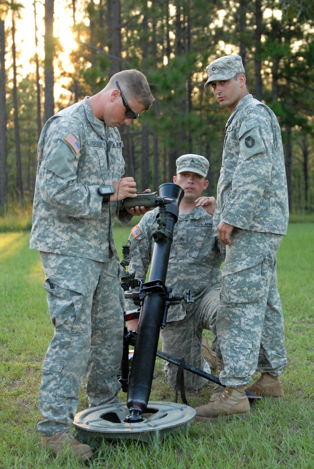 Setting Up for a Live-fire Mortar Range