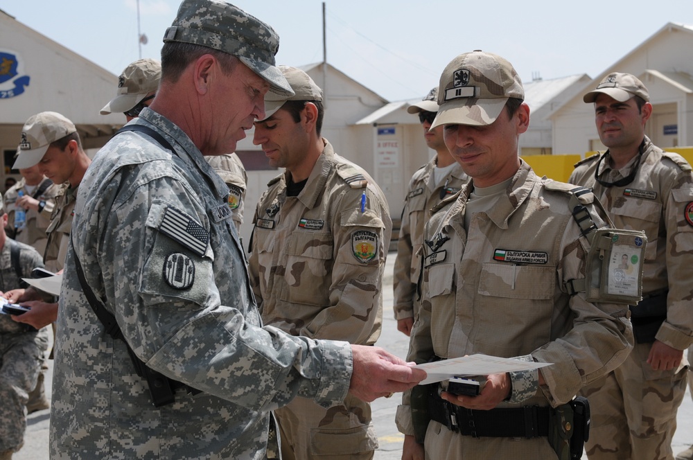 Change of Bulgarian Command Ceremony in Afghanistan