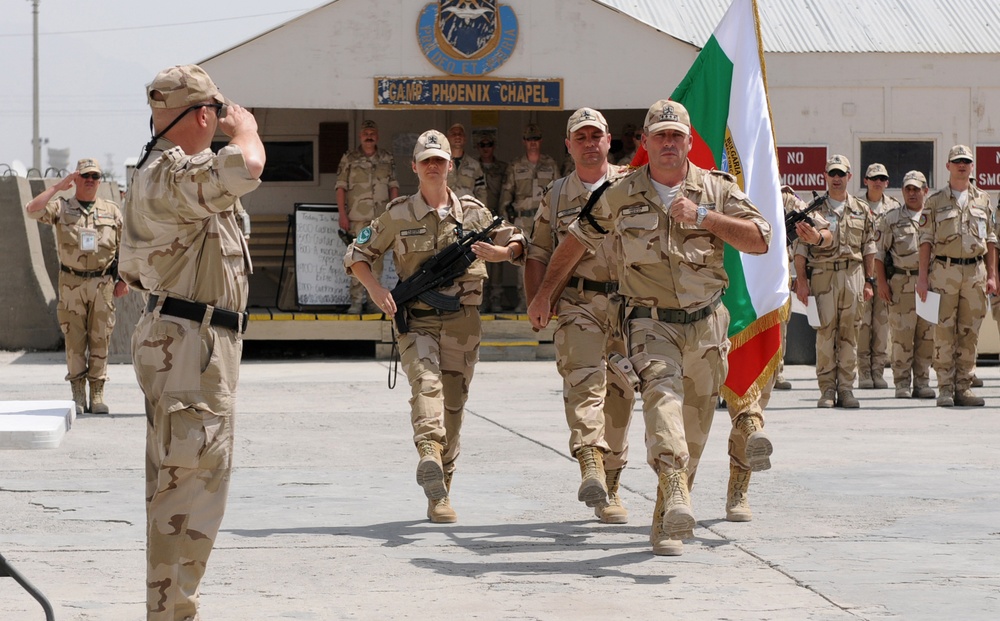 Change of Bulgarian Command Ceremony in Afghanistan