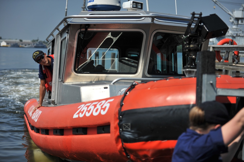 U.S. Coast Guard Prepares for Hurricane