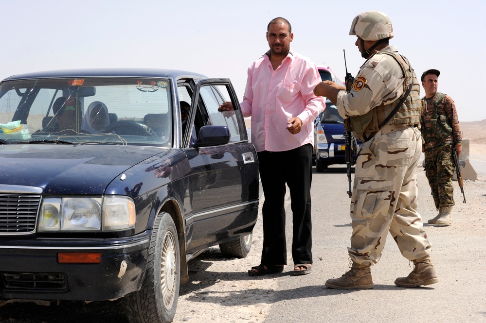 Iraqi Traffic Check Point