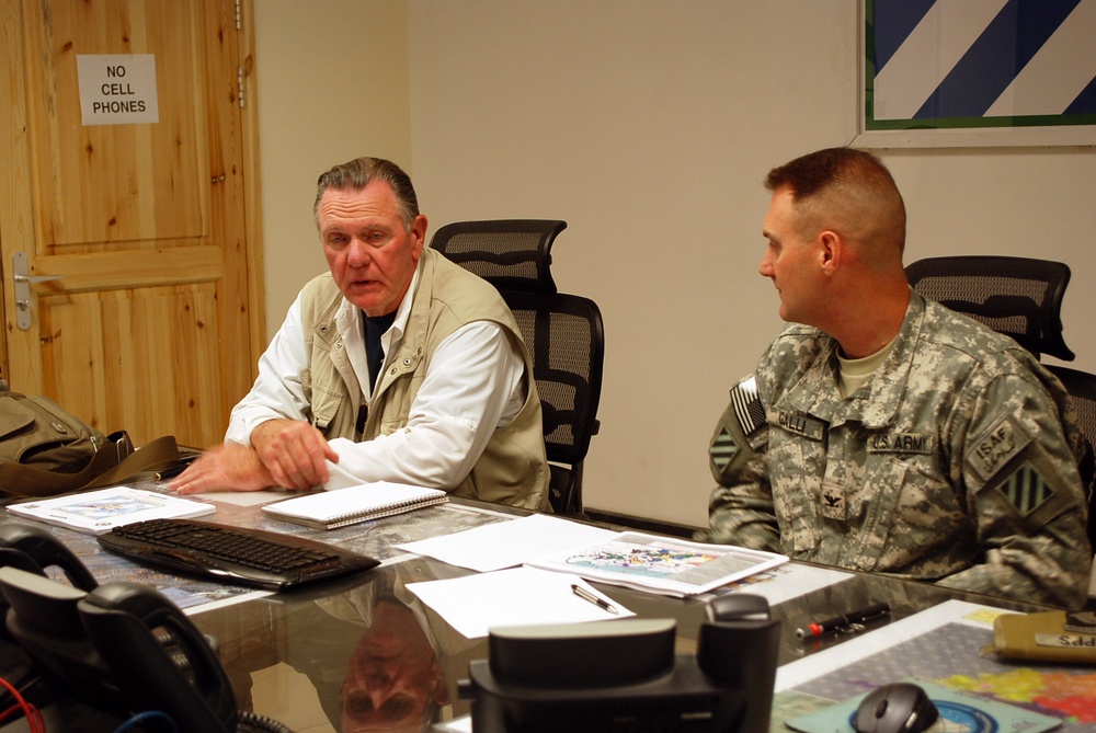 Former Army vice chief of staff visits TF Falcon
