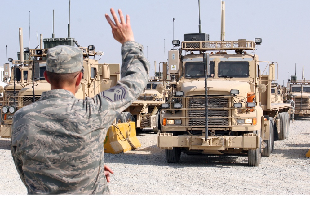 Air Force’s Only Line Haul Unit Hits the Road in Support of OIF, New Dawn