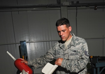 Fairchild NCO supports aircraft structural maintenance in Kyrgyzstan; earns 'Warrior of the Week'