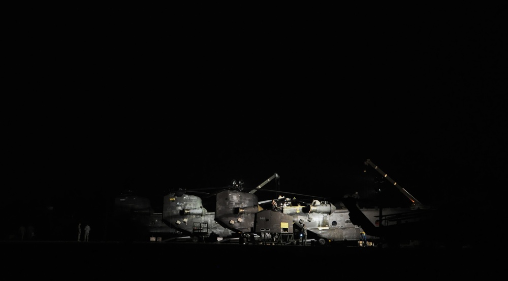Army Helo Unit Reassembles by Night, Flies by Day