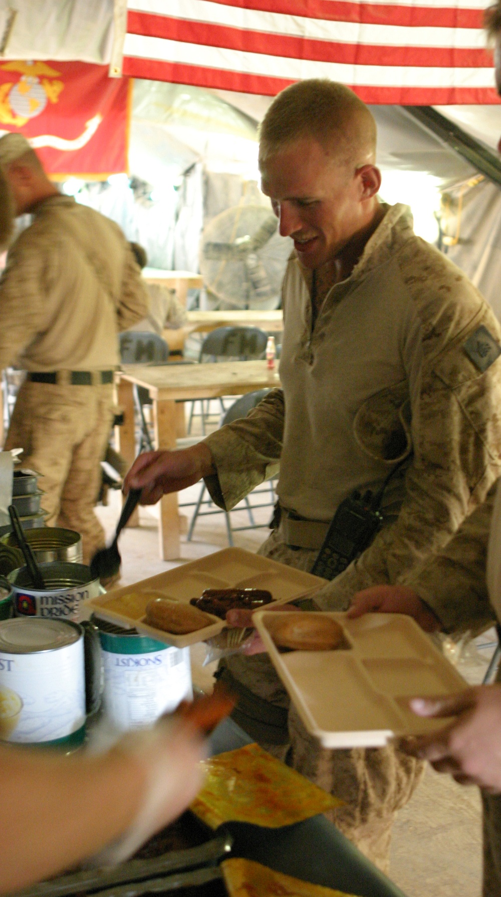 Good Food Equals High Morale for Marines in Marjah