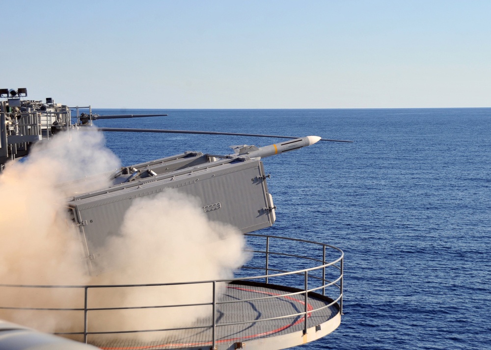 USS Enterprise fires missile