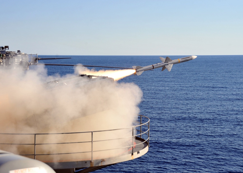 USS Enterprise fires missile