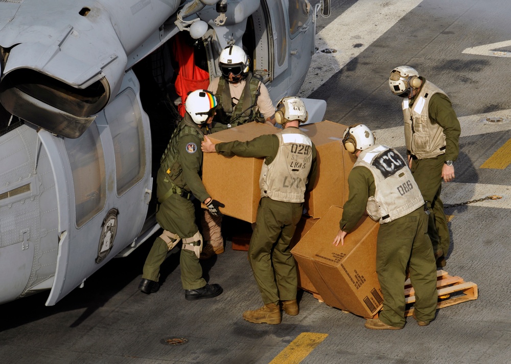 USS Peleliu action