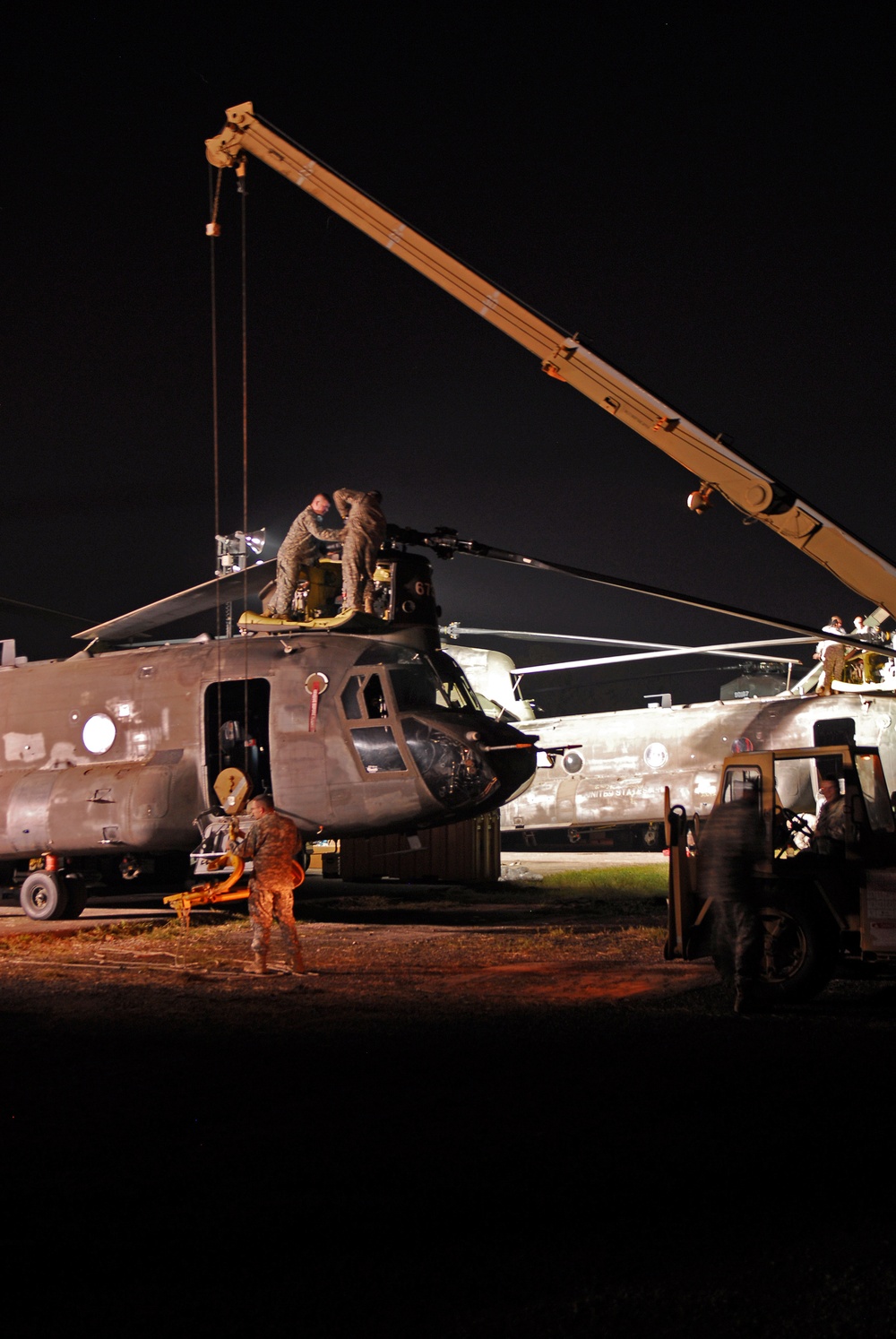 Task Force Denali Helicopters Assembled at PAF Chaklala