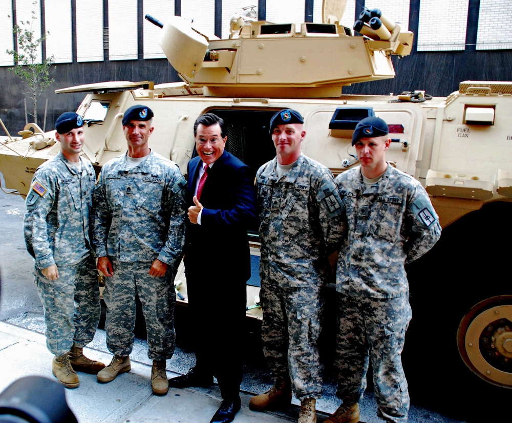 New York Army National Guard Soldiers Participate in 'Colbert Report' Filming
