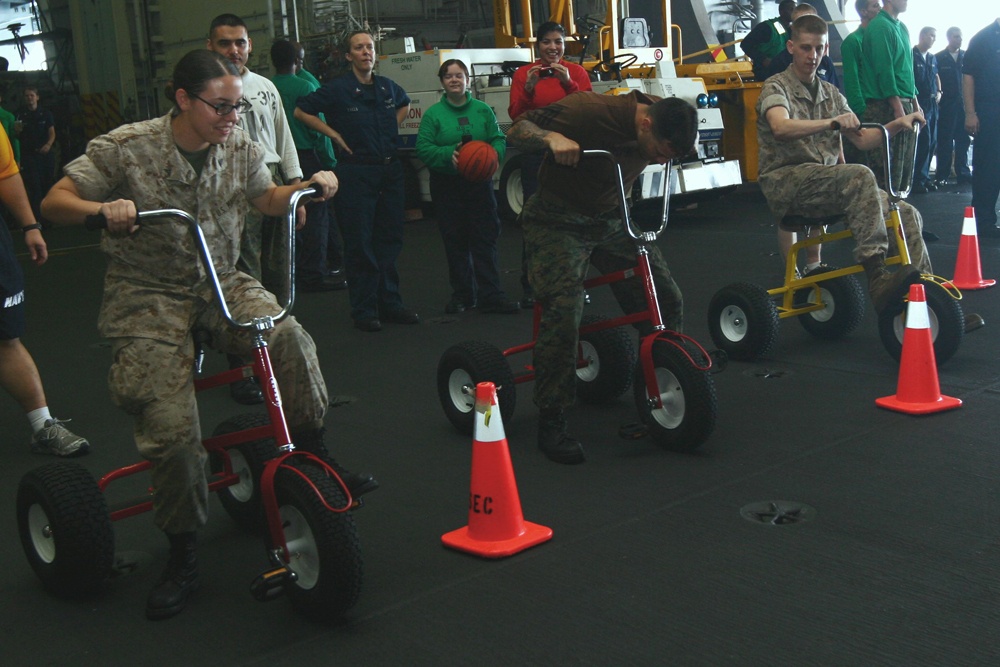 Marines, USS Truman celebrate Hump Day