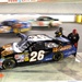 The Air National Guard's car #26 competes in the IRWIN Tools Night Race at Bristol Motor Speedway