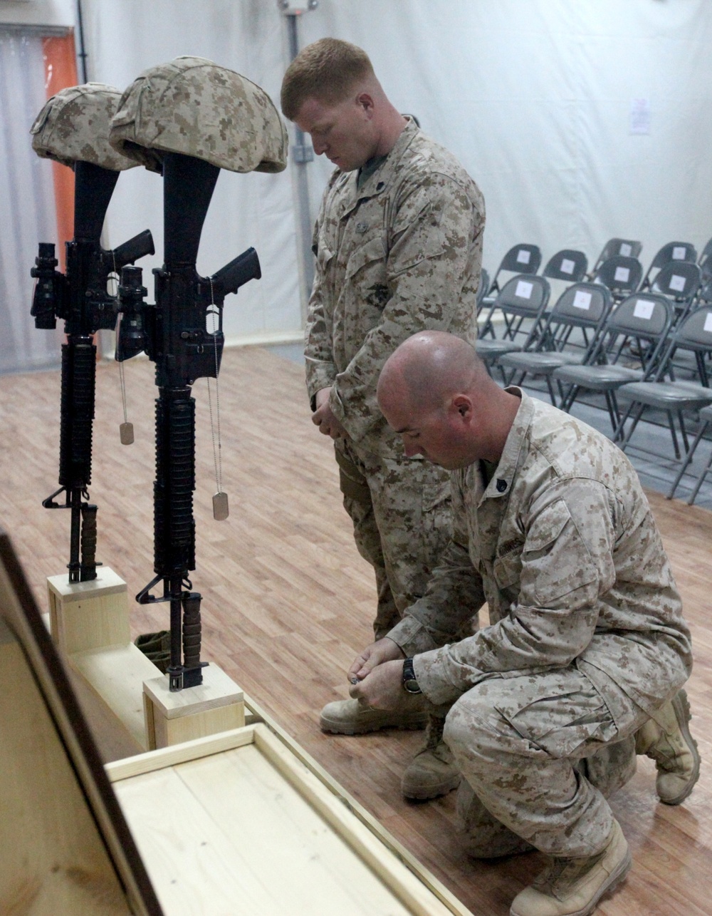 1st MLG Marines Honor Fallen Brother