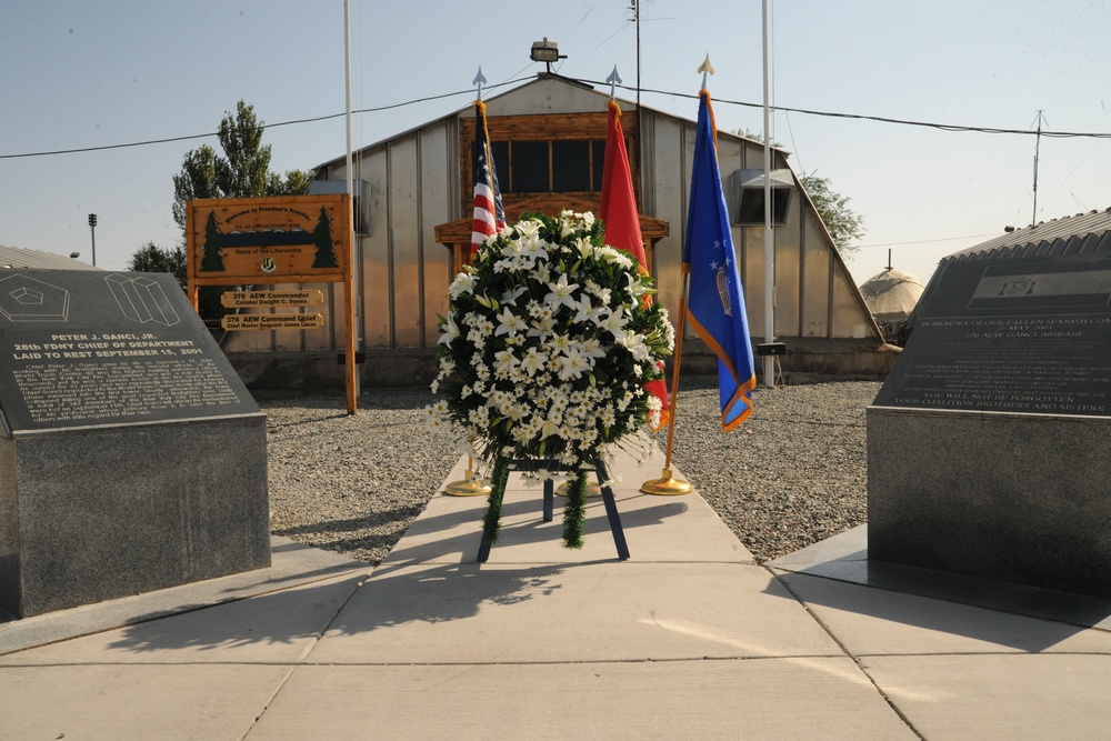 Transit Center at Manas remembers 9-11