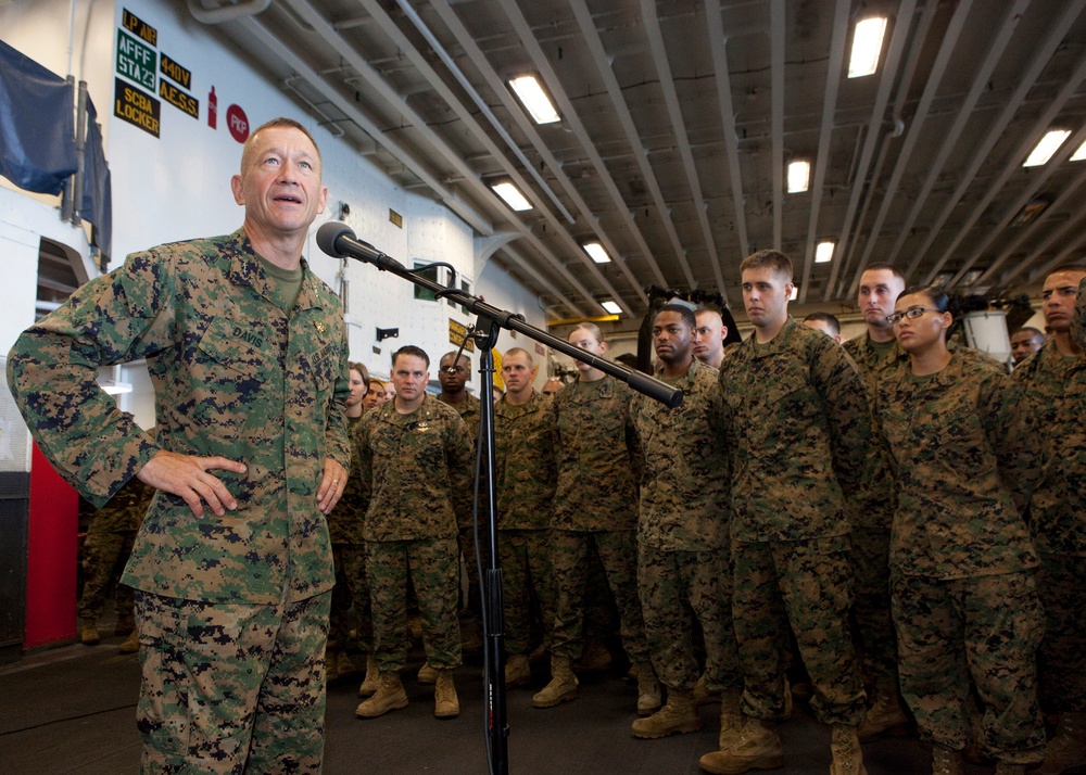 2nd MAW Commanding General visits USS Iwo Jima, Guatemala