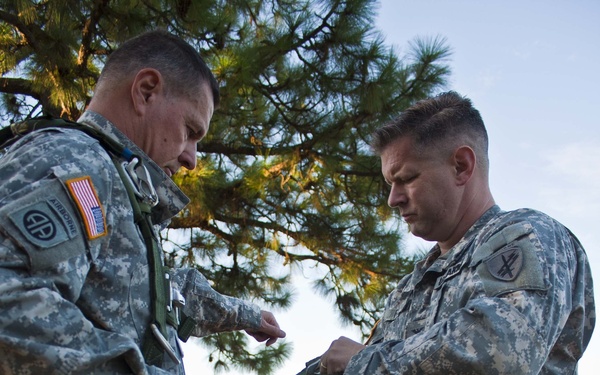 Airborne operation at Fort Bragg