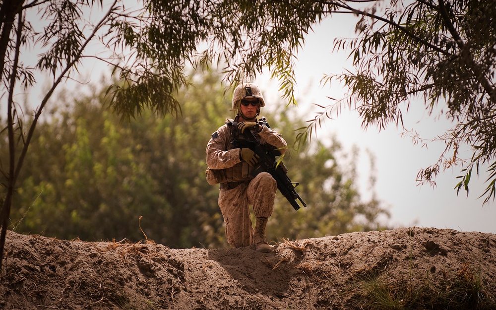 Marines Investigate IED Blast Site, Provide Support for Comrades