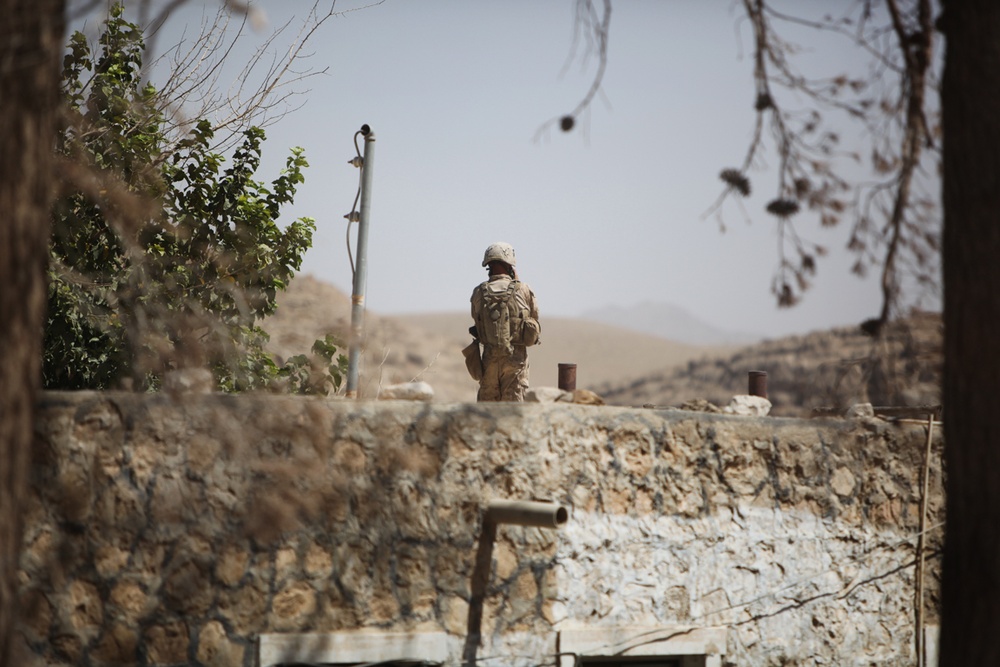 Kajaki Base takes indirect fire, forces enemy to flee