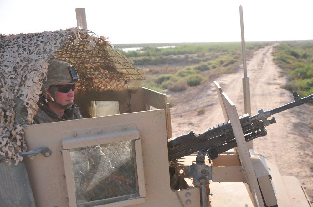 Soldiers Conduct Patrol, Talk With Media
