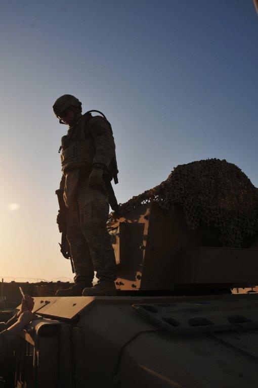 Soldiers Conduct Patrol, Talk With Media