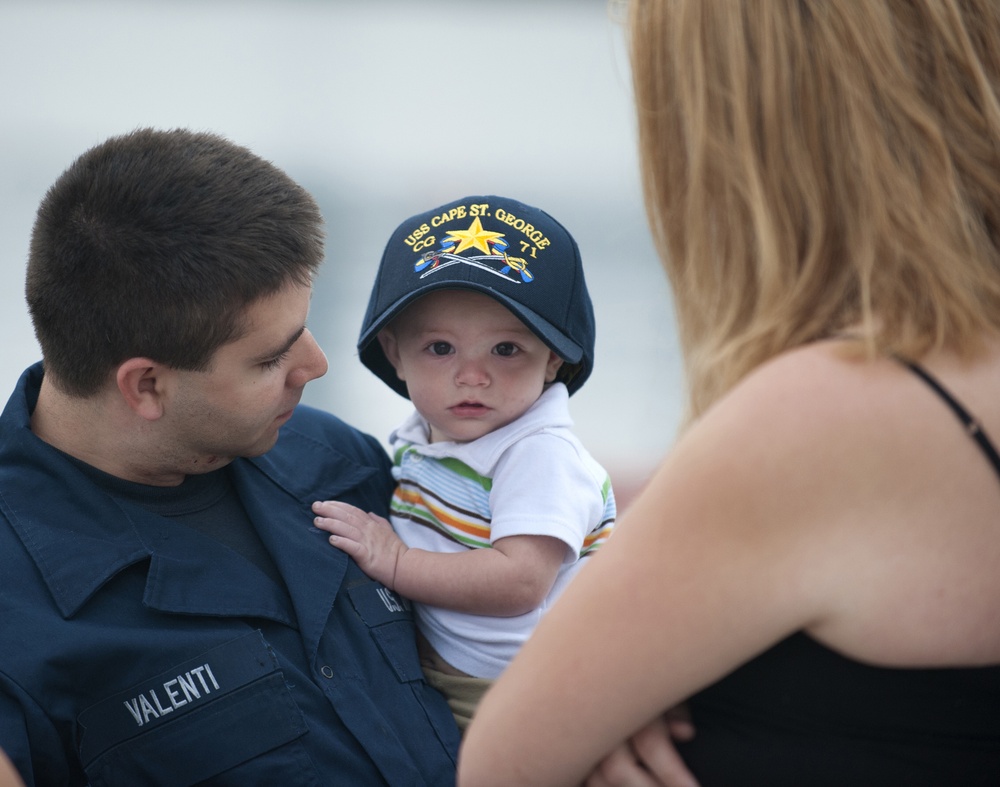 USS Cape St. George deploys