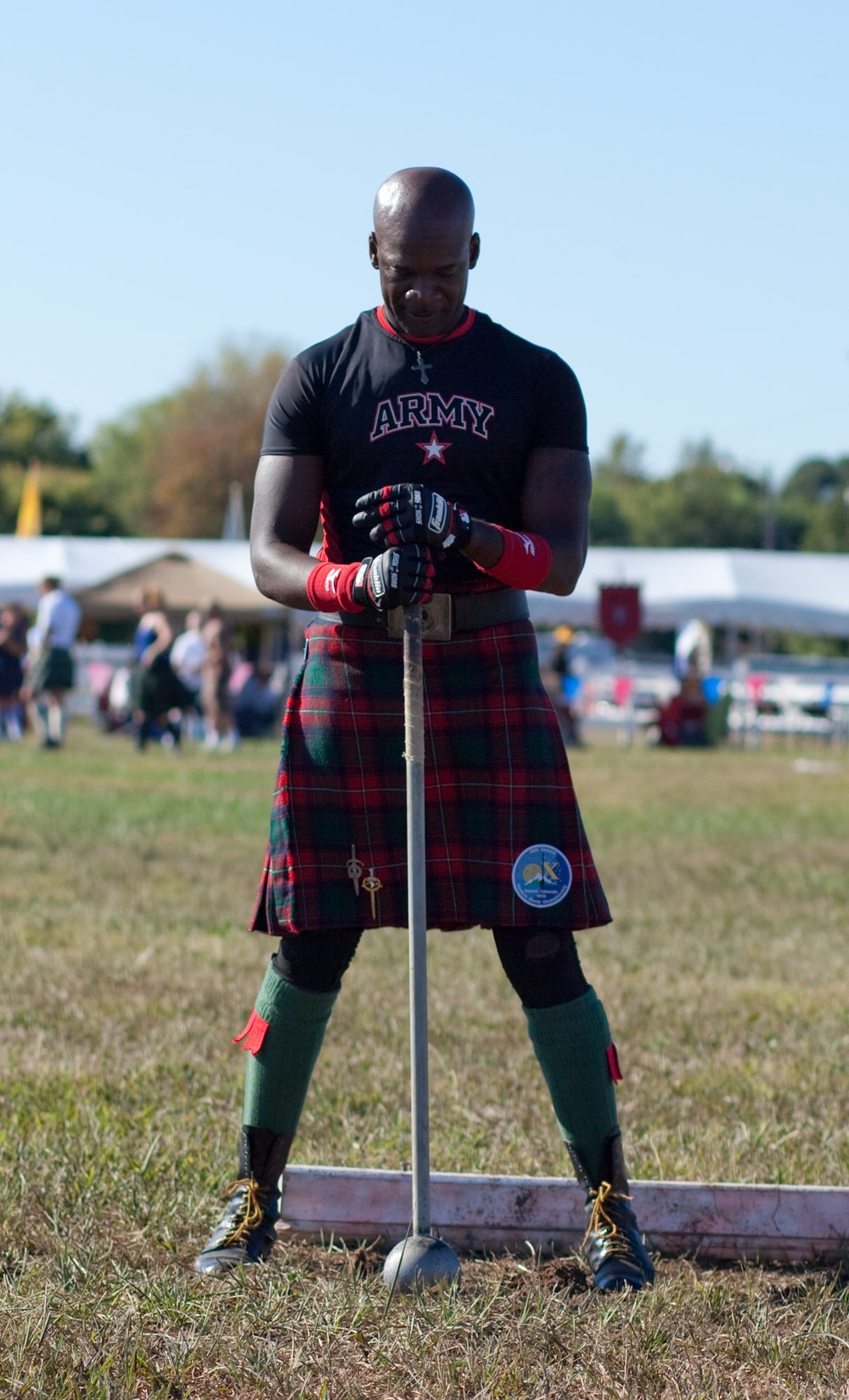 Soldier Embraces Scottish Heritage At Highland Games