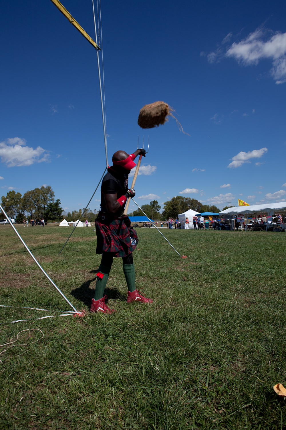 Soldier Embraces Scottish Heritage At Highland Games