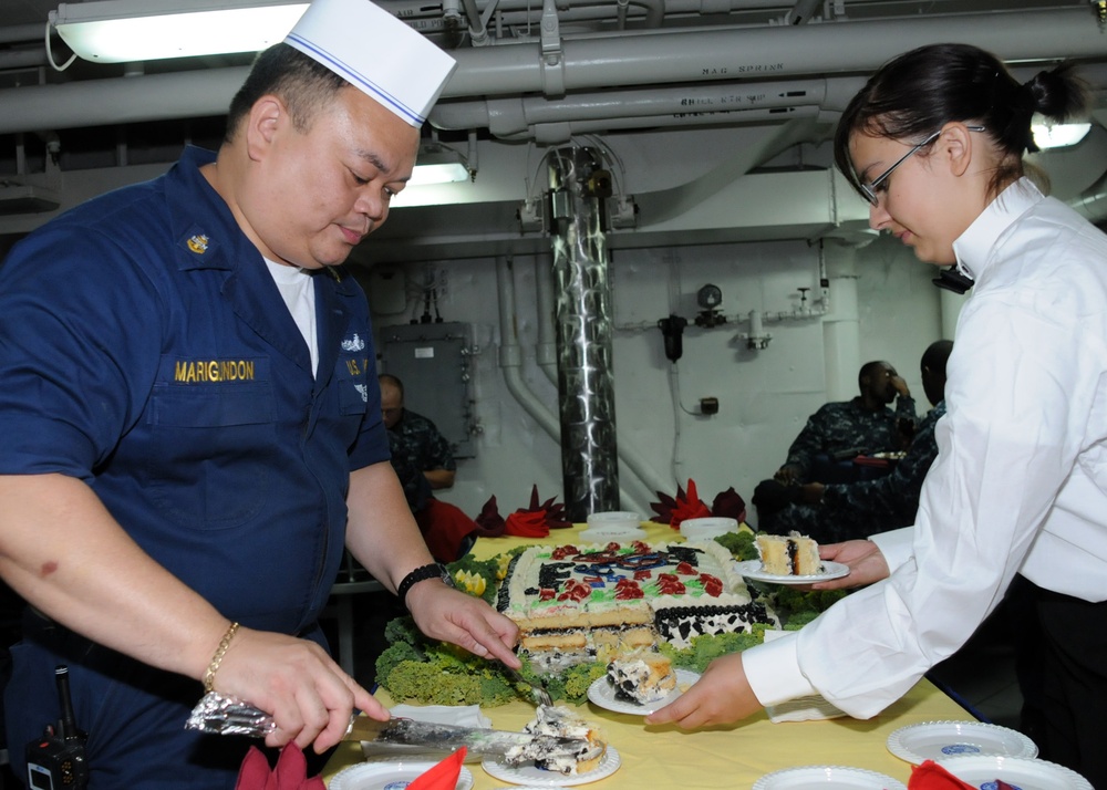 USS Ronald Reagan action