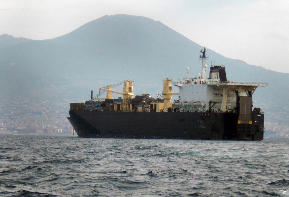 Navy transports move supplies