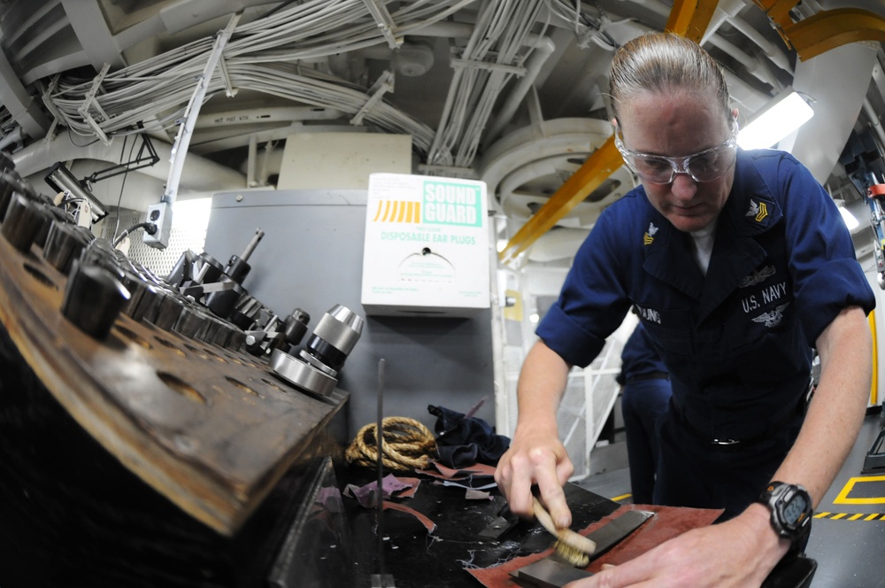 USS Ronald Reagan action