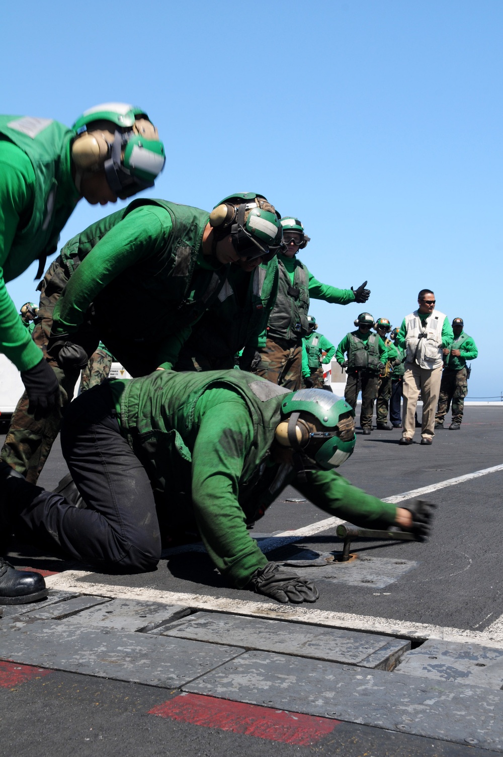 USS Ronald Reagan action