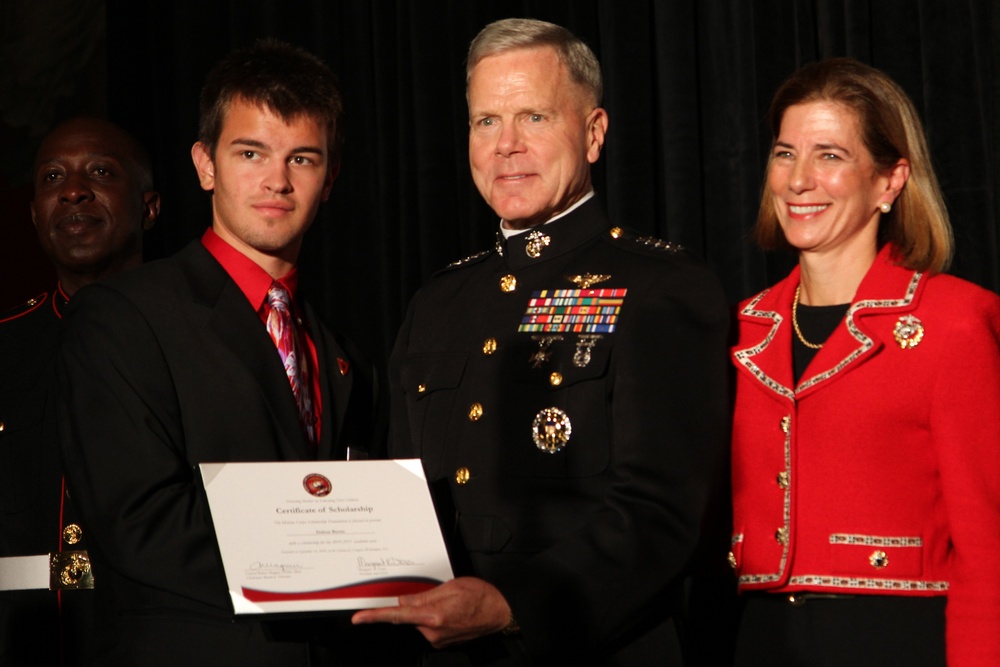 Marine Corps Leaders, Education Officials Present Scholarships
