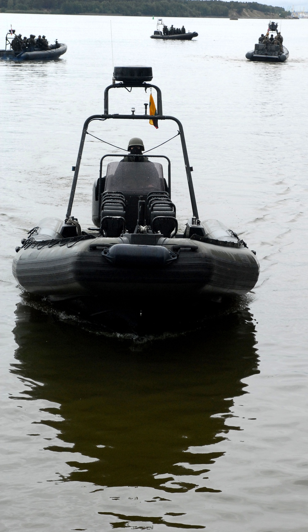 Lithuanian, Polish, and U.S. Special Operation Forces utilize Rigid-hulled Inflatable Boats to conduct Visit, Board, Search, and Seizure training
