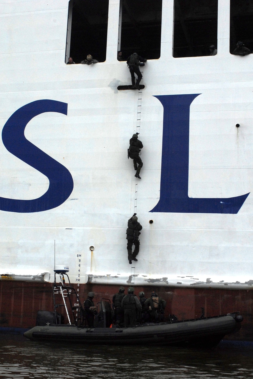 Lithuanian, Polish, and U.S. Special Operation Forces utilize Rigid-hulled Inflatable Boats to conduct Visit, Board, Search, and Seizure training