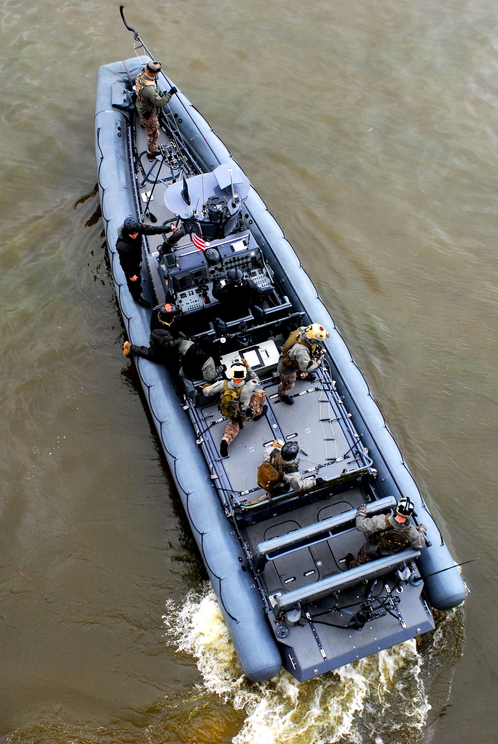 Lithuanian, Polish, and U.S. Special Operation Forces utilize Rigid-hulled Inflatable Boats to conduct Visit, Board, Search, and Seizure training