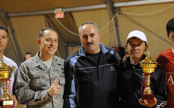 Niz Village and Transit Center compete in a sports day