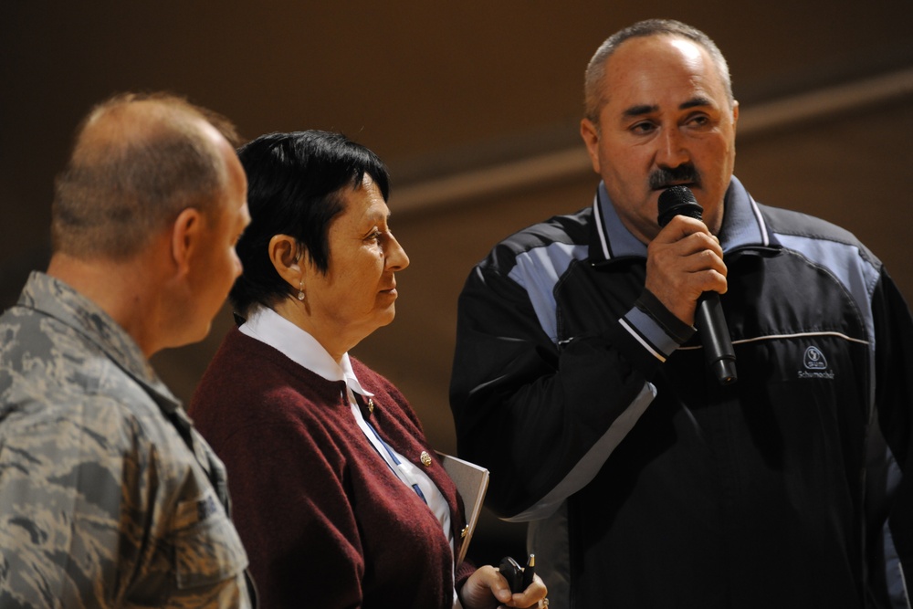 Niz Village and Transit Center compete in a sports day