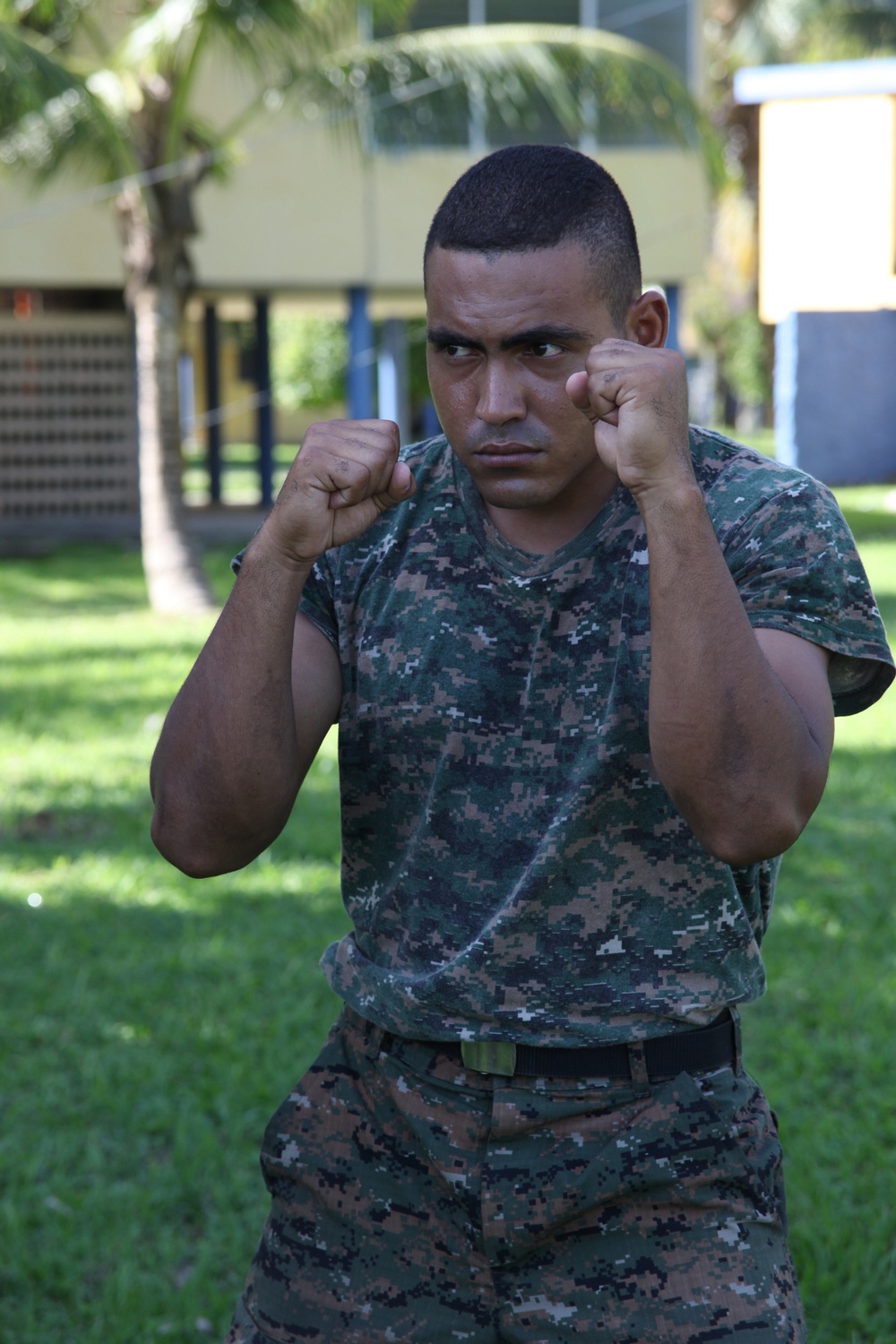 Continuing Promise Marines teach martial arts to Guatemalan Marines