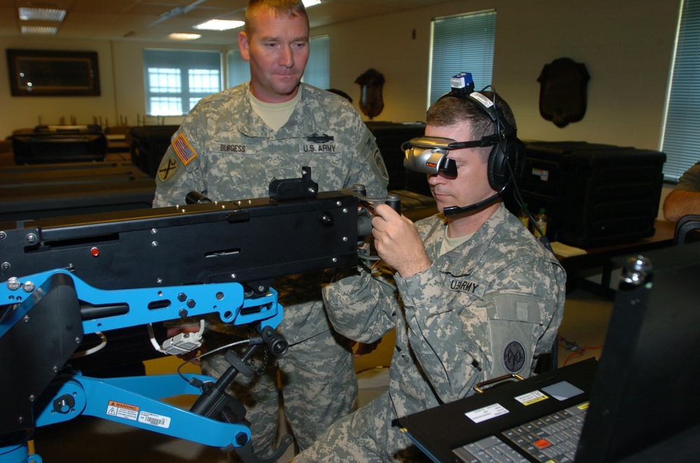 New York Army National Guard Soldiers Train With New .50-caliber Machine Gun Simulator