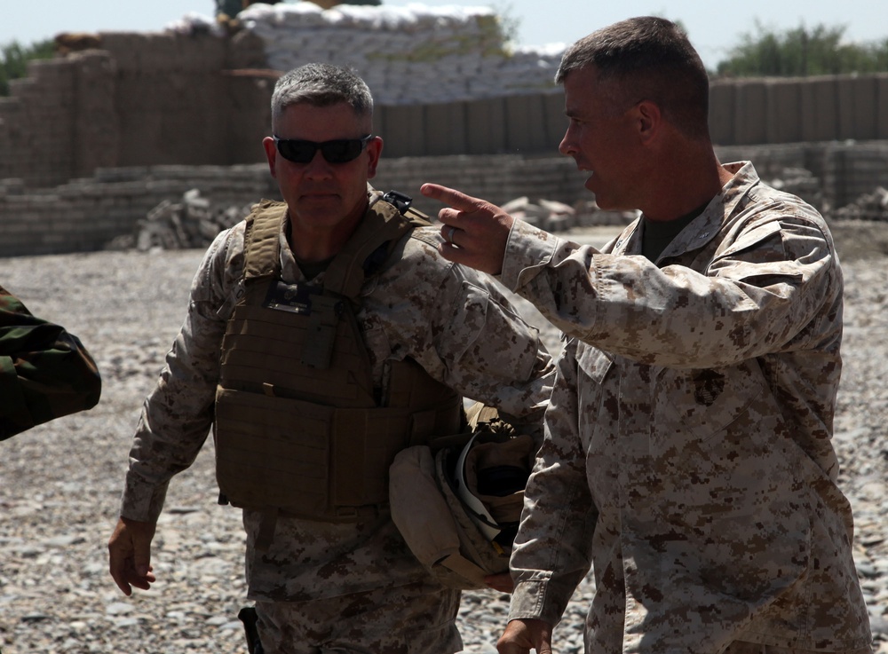 U.S. Marine Brig. Gen. Joseph Osterman, Nawa Visit