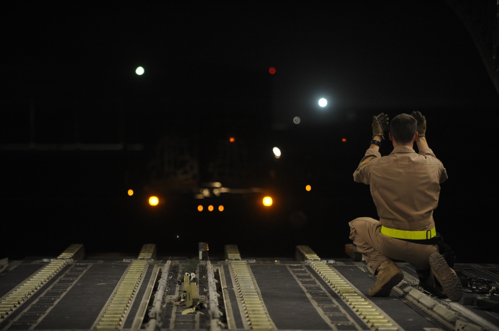 C-17 Air Drop over Afghanistan