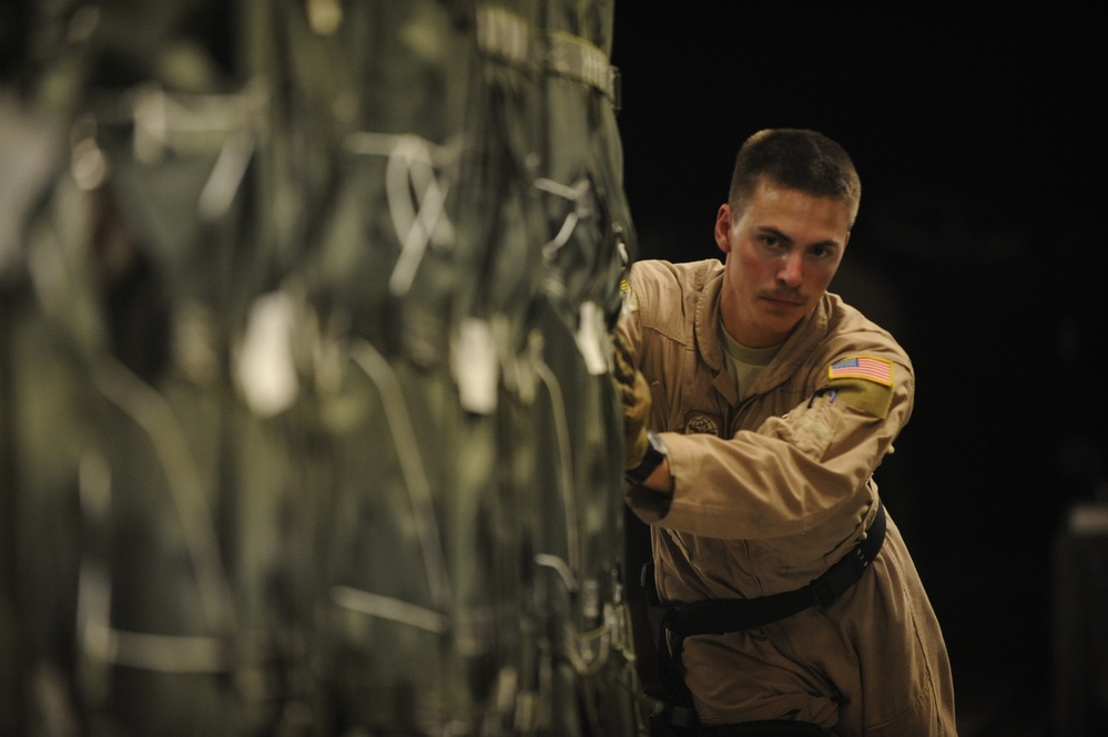 C-17 Air Drop over Afghanistan