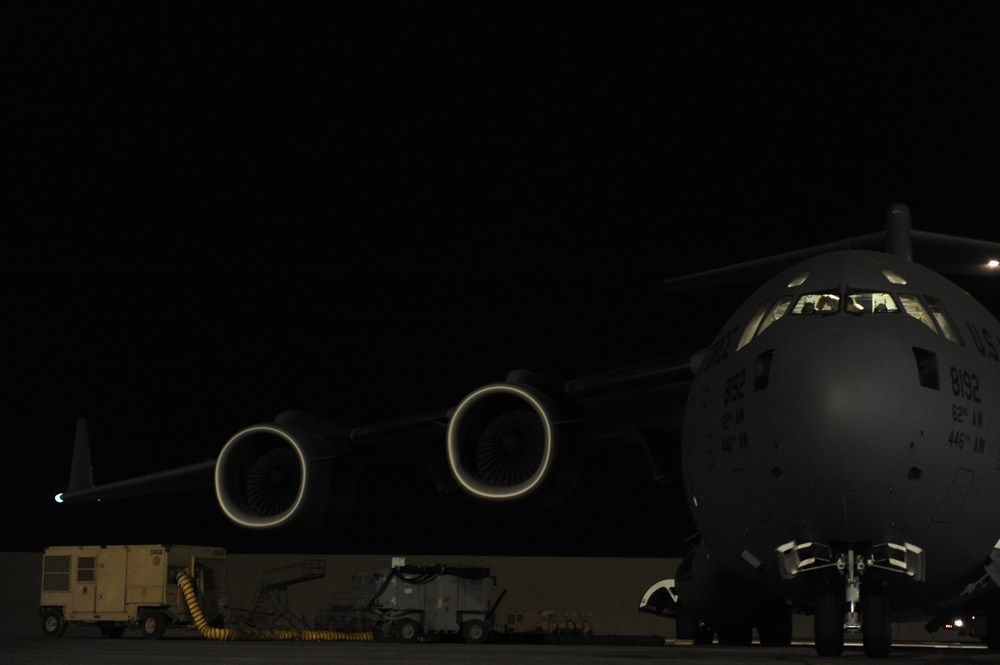 C-17 Air Drop over Afghanistan