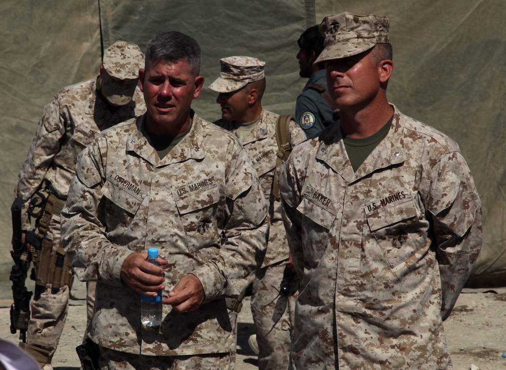 US Marine Brig. Gen. Joseph Osterman, Nawa Visit